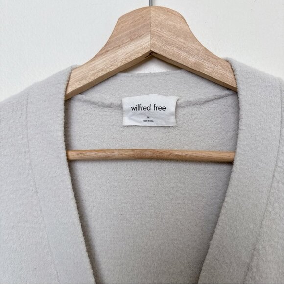 Aritzia Womens Medium Silver Birch Oversized Hush Knit Cardigan - Picture 7 of 12